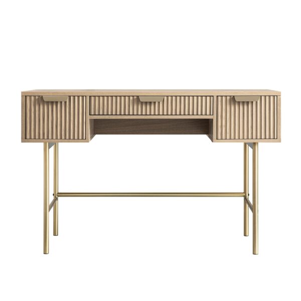 The Store Inlh Light Ash Richmond Ridged Vanity Table