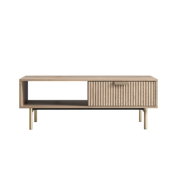 The Store Inlh Light Ash Richmond Ridged Coffee Table with Drawer